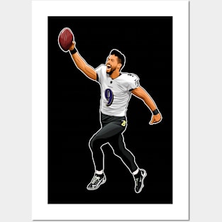 Justin Tucker #9 Celebrate Posters and Art